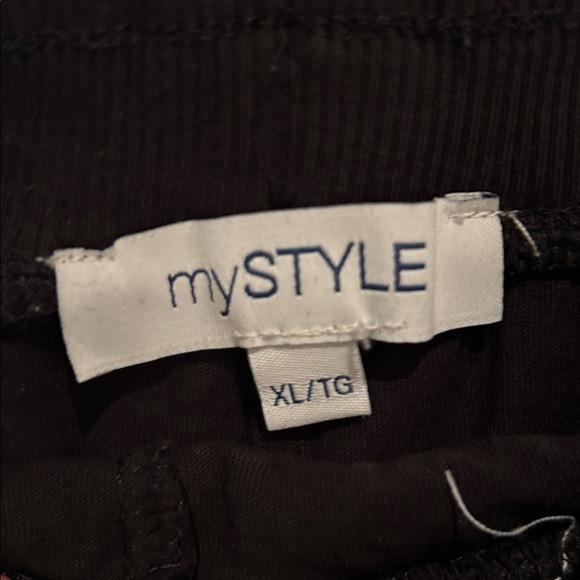 Black Drawstring Mini Skort - Picture 3 of 4